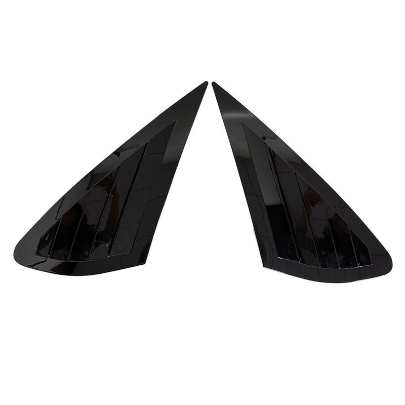 For Ford Focus Sedan 2005-2008 Car Rear Louver Window Side Shutter Cover Trim Sticker Vent Scoop ABS Carbon Fiber Accessories