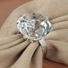 Gorąca sprzedaż 60mm K9 Kryształowo Przezroczysty Pierścień na Serwetkę w Kształcie Diamentu na Dekorację Stołu Weselnego i na Przyjęcie na Kolację na Urodziny
