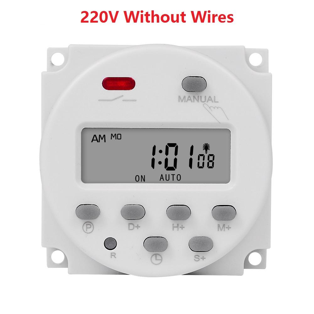 

Gaqqee 1-секундный интервал 12 В 24 В 110 В 220 В цифровой светодиодный таймер-переключатель 7 дней еженедельно программируемый таймер реле времени программатор CN101S