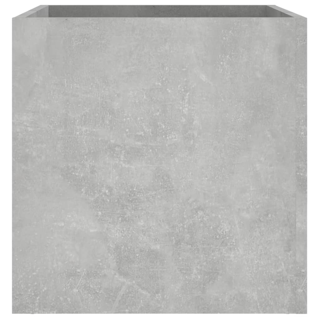 Plant Pot Concrete Gray 40x40x40 Cm Wood Based Material