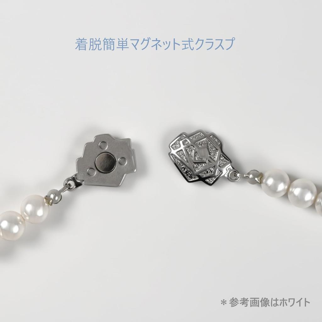 [Produced by Yumi Katsura] Pearl Necklace 8mm RoseYumiRose Popular Women's Simple and Stylish Necklace for Formal Occasions (42cm, White)
