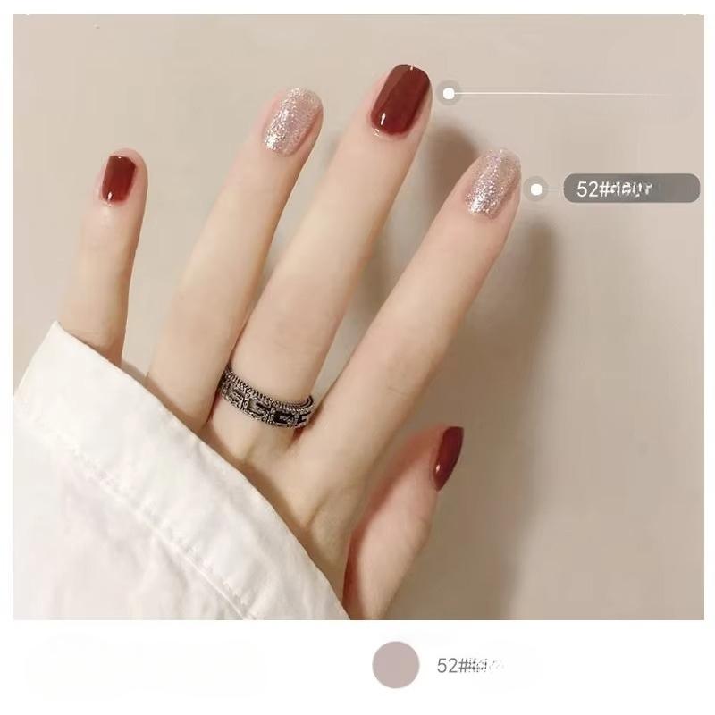 European and N Seal Color Bloom Print Neutral Nail Polish Tear-free and Bake-free Watercolor Nail Polish