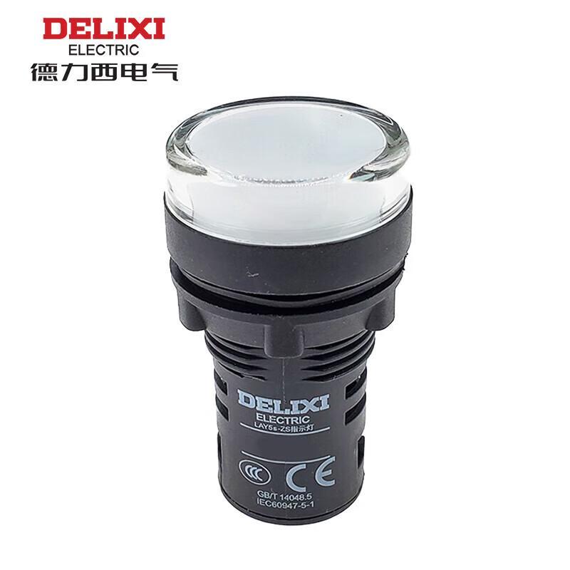 DELIXI LAY5S-ZS Series Push Button Switch with Indicator Light 220VAC