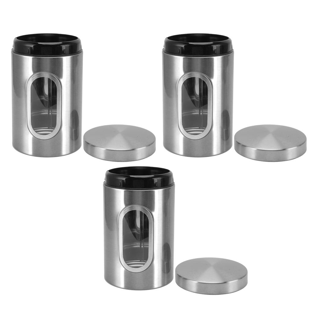 Frascos de Armazenamento de Alimentos Aço Inoxidável Reutilizável Conveniente Compacto Durável Vestível Armazenamento de Cozinha