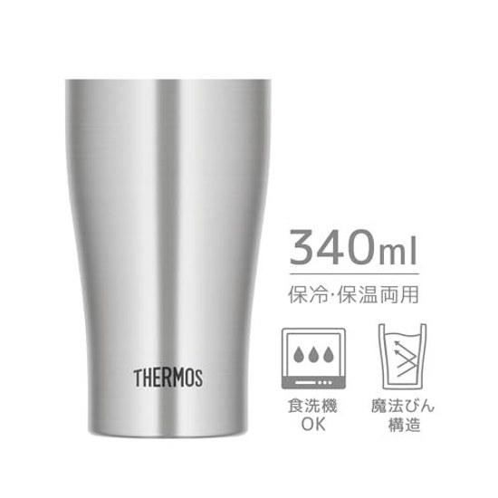 Thermos Vacuum Insulated Tumbler 340ml Stainless Steel Dishwasher Safe Bottle Structure Heat Retention Cold JDY-340 S