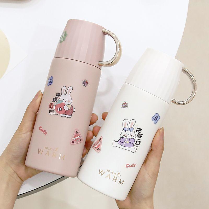 Large Capacity Insulation Cup 500ml Vacuum Flasks Portable Stainless Steel Thermos Cup Water Bottle Travel Tea Mug Office Thermos Cup