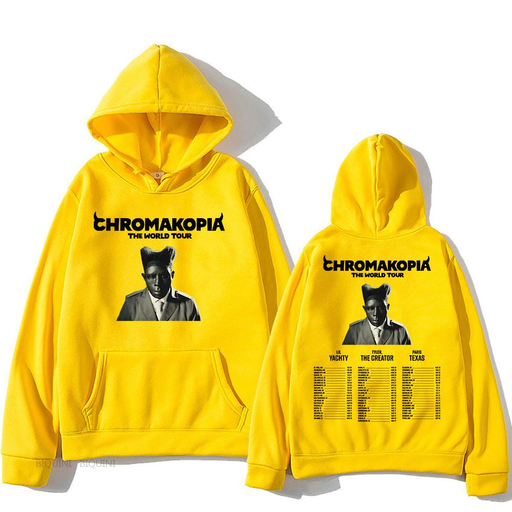 Chromakopia The World Tour 2025 Hoodies Rapper Tylerr The Creator Printing Sweatshirts for Winter Unisex Hoody