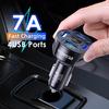 4 USB Ports Car Charger Adapter 12V LED Display QC3.0 Fast Charging Accessories