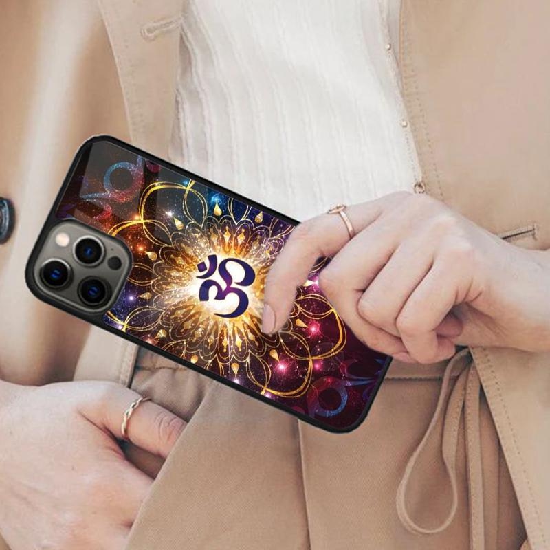 

Aum Om Namaste Symbol Zen Yoga Magnetic Phone Case For APPLE iPhone 17 Air 16 14 13 12 Pro Max 15 Plus Wireless MagSafe Cover iPhone 13mini