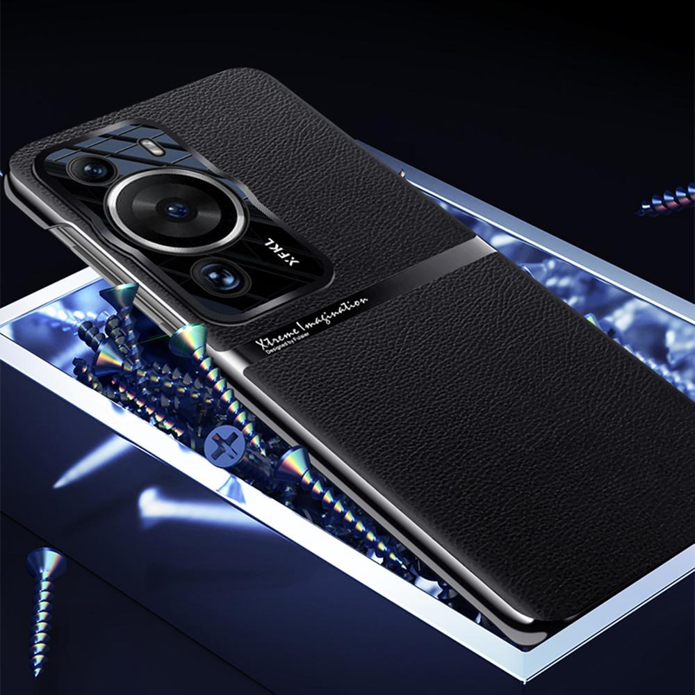 For Huawei P60 Pro Shockproof Case PC PU Leather Case Smartphone Protective Cover