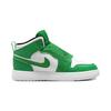Jordan Air  1 Lucky Green BP Anti-Slip Shock Absorption High-Top Basketball Shoes Kids sneakers White BQ7197-301
