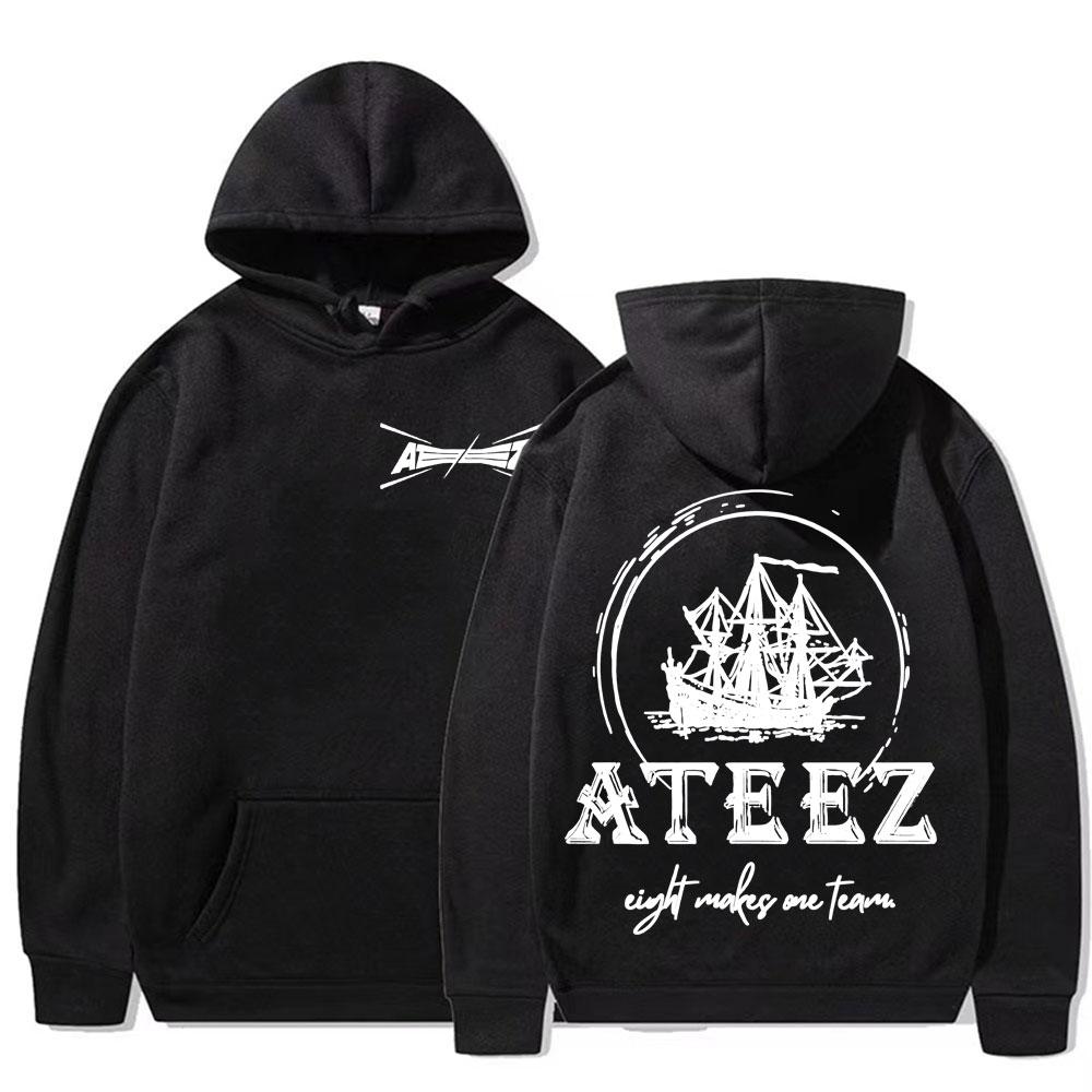 2025 Ateez World Tour Towards The Light: Will To Power Pullovers Men Women Korean Fashion Hip Hop Long Sleeve Sweatshirt Hoodies