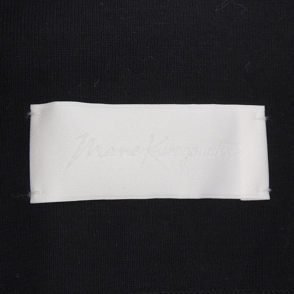 Mame Kurogouchi Cotton Jersey French Sleeve Top, Women's, Black, Size 1, 2024AW Tops 1 blackUsed