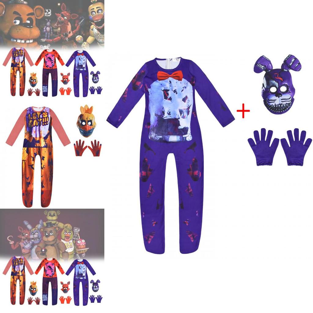 Five Nights At Freddys Children Cosplay Costume With Polyester Fabric For Parties