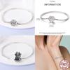 17-20CM Star Moon Bracelet 925 copper Pink Heart Clover Charms Snake Chain Luminous Bracelet For Women DIY Birthday Zircon Gift