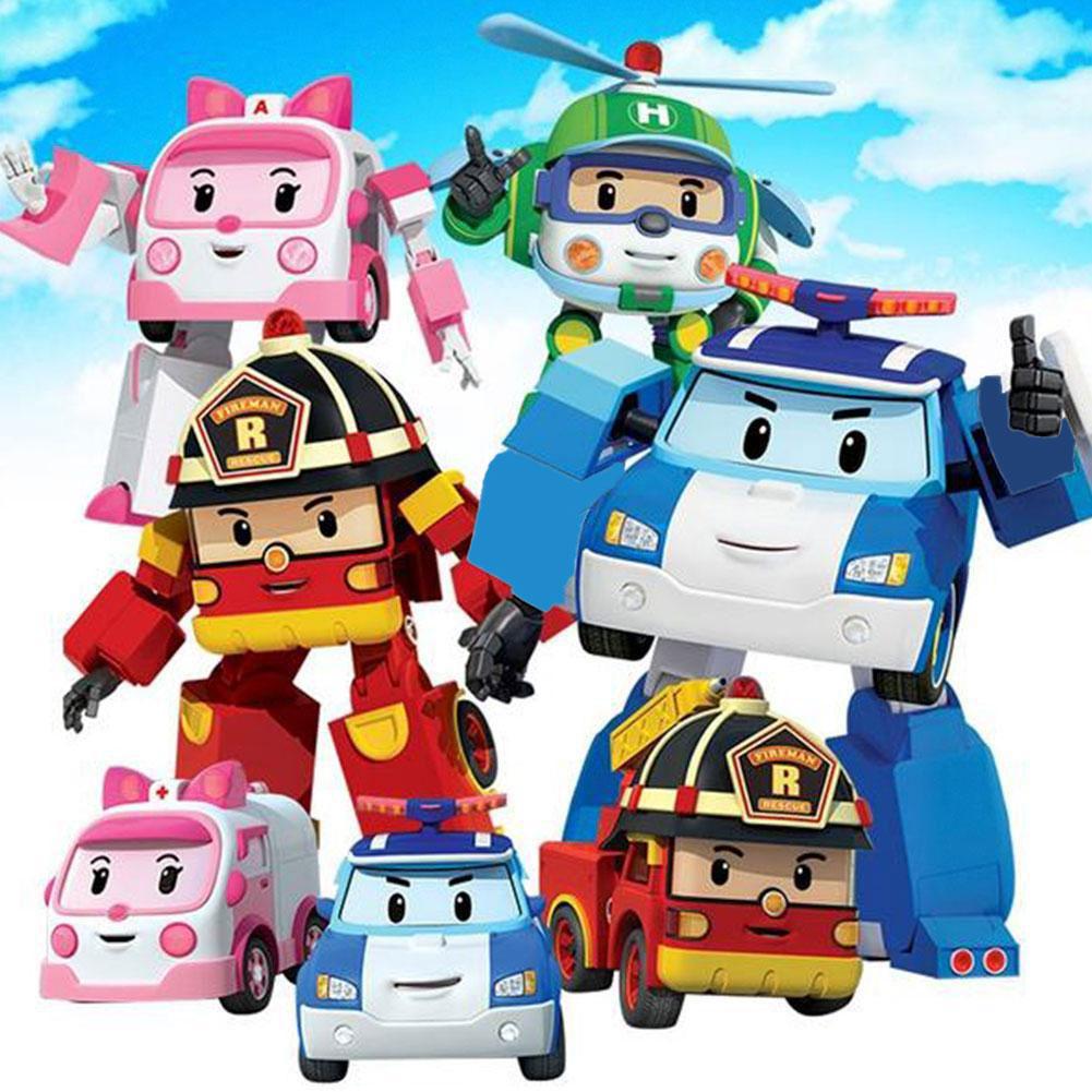 Novo Robô de Atualização Deformação Transformação Figura de Ação Anime Desenho Animado Brinquedo Infantil Para Crianças Modelo de Carro Avião Brinquedos de Presente Rob