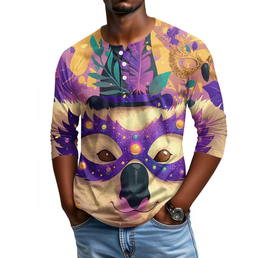 Pánské tričko s raglánovými rukávy a tříčtvrtečními rukávy