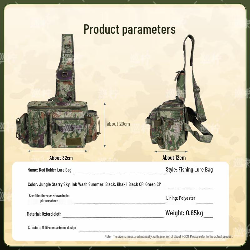 Xunling Outdoor Camouflage Angler-Hüfttasche