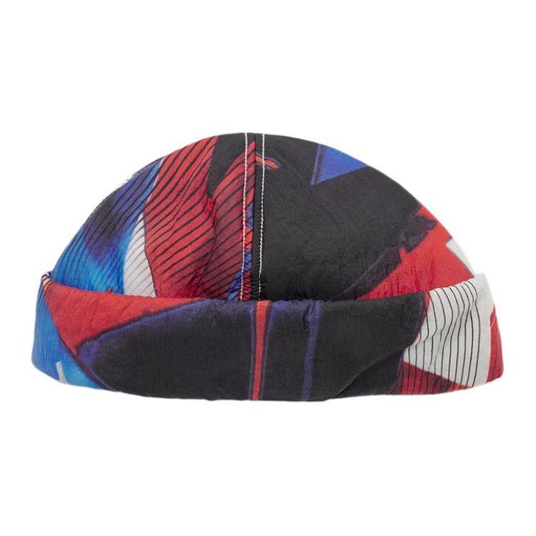 Y-3 Striped Design Nylon Yarn Cap Unisex Caps Multi-color 38-IJ4844