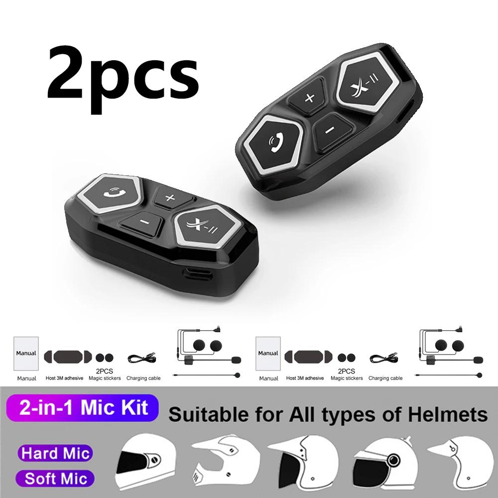 Cască de motocicletă X-11 Cască Bluetooth 5.0 Mâini libere Răspuns automat IP67 Impermeabil 2 în 1 Tip-C pentru căști și încărcare