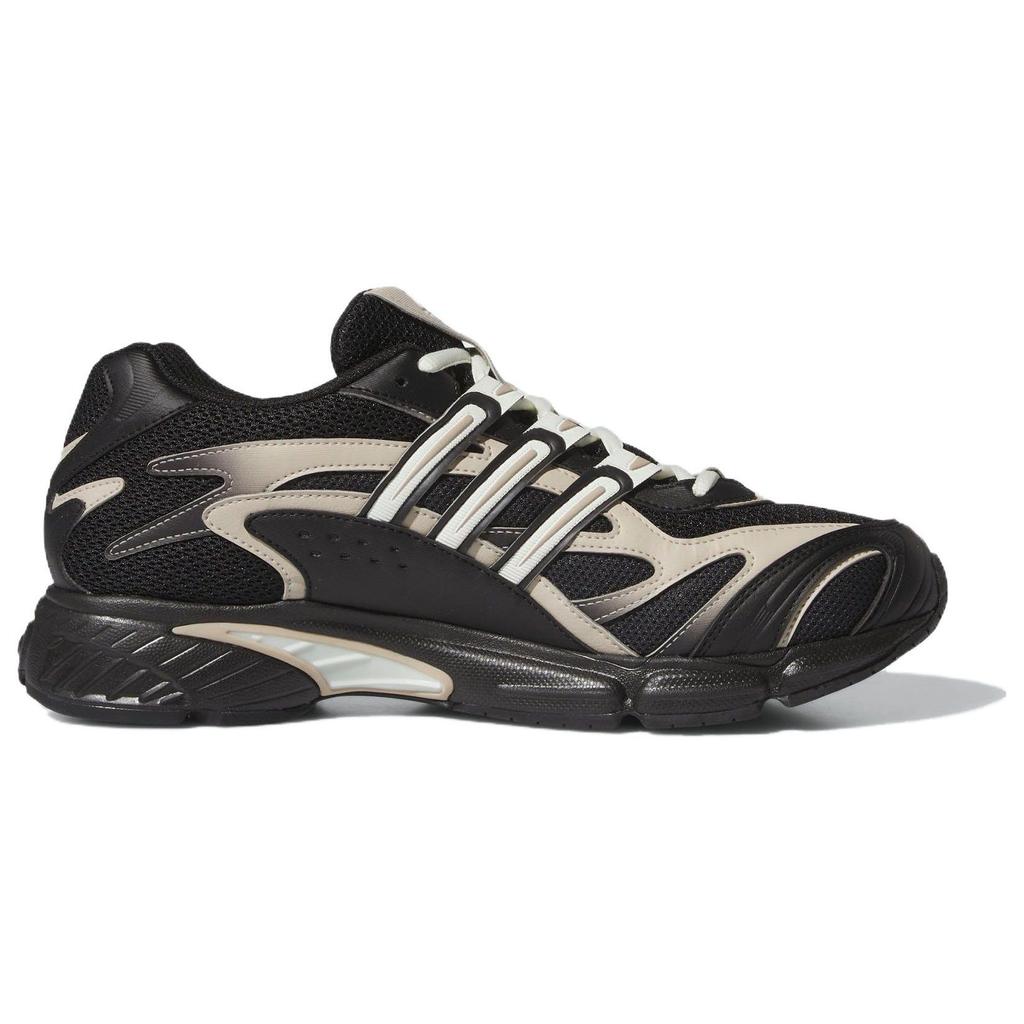 Adidas Temper Run 2.0 Mesh Synthetic Leather Classic Cushioning Durable Low-Top Lifestyle Sneakers Unisex Sneakers Black White JH7143