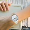 Field work Ines Synthetic Leather Band Leather Watch Simple Cute Casual Everyday Braun MKL2027-4 BR