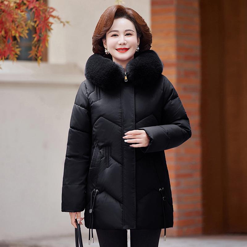 Mom verdickte mittlere und alte Daunenkleidung Damen mittlere und lange Jacken Winterjacken