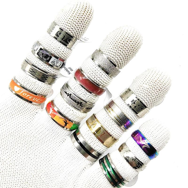 20 Stück/Los Neue Mode Mix Stil Edelstahl Fingerringe für Damen Herren Rock Breit Persönlichkeit Party Bar Gelenkring Junge