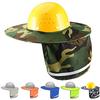 Outdoor Safety Hat Neck Shield Cover Sun Shade High Visibility Reflective Strip Workplace Safety Supplies For Construction Site