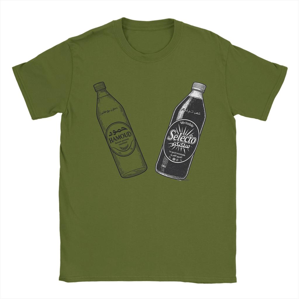 Oversized T Shirt Beach Selecto Algeria Soda Water TShirts 100 Cotton Tee Shirt for Men Y2K Plus Size 6XL Short Sleeve Tees