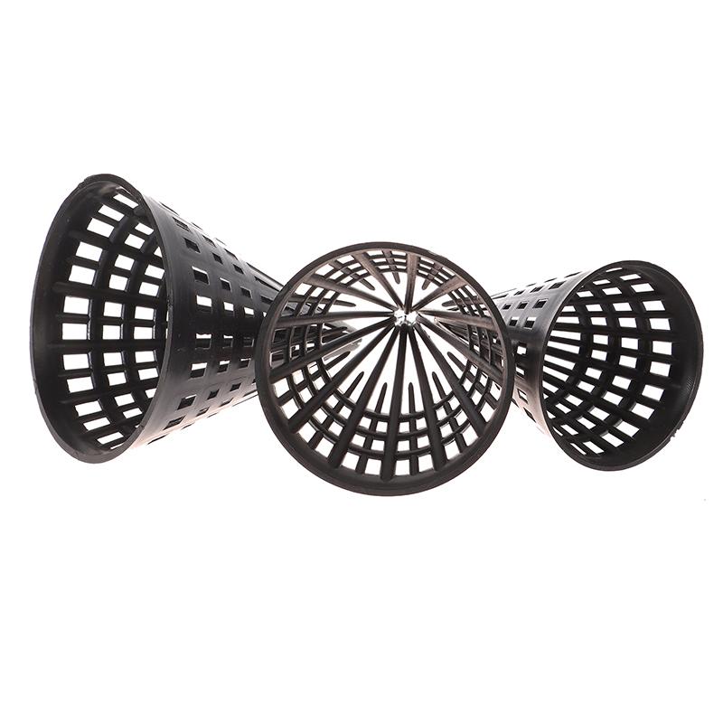 5Pcs Tapered Inlet Fishing Net Finless Eel Loach Trap Fishing Cage Lid Durable Plastic Tackle Cage Lid Black Fishing Accessories