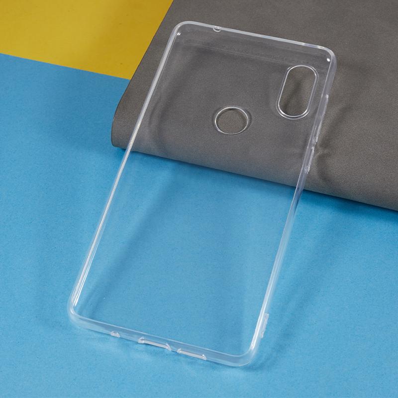 Pentru Xiaomi Mi Mix 2s Husă Transparentă Moale TPU pentru Telefon Rezistentă la Șocuri Ultra-Subțire Capac Spate