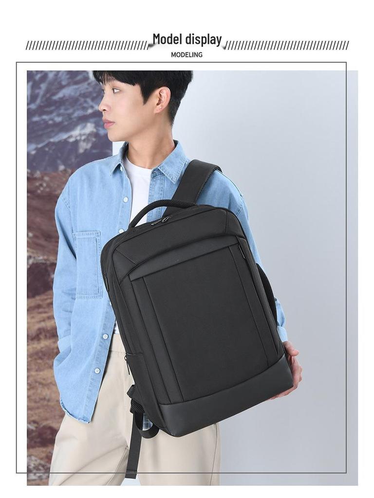 Herren High-End Wasserdichter Rucksack: Stilvolle Leichte Reise- & Business-Laptoptasche (15,6 Zoll)