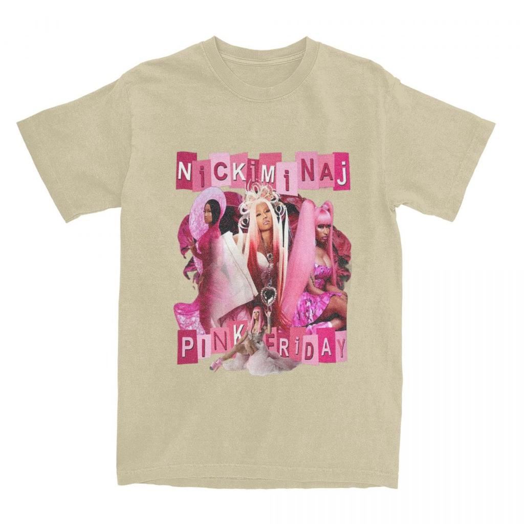 Unisex Womens Nicki Minaj Tour T Shirt Accessories Pink Friday Concert Pure Cotton Tshirt Clothes Novelty Tees Adult