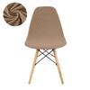 1 PC Jacquard Shell Chair Cover Short Back Stretch Dining Chair Cover Adjustable Dining Room Seat Cover For Bar Party Home Decor