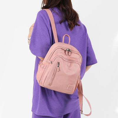 Schulterrucksack mit großem Fassungsvermögen, leicht, wasserdicht, Reiserucksack, Mini-Tragetasche, einfarbig, Schultasche für Studenten