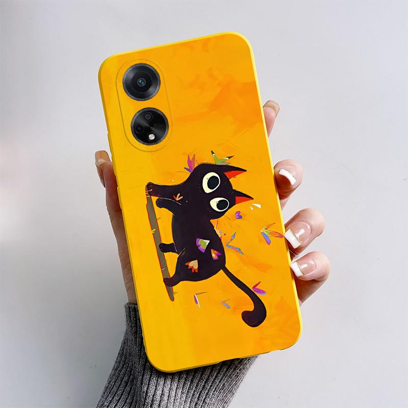 For OPPO A98 5G Case 2023 Cute Cat Cartoon Funny Dog Silicone Soft Back Cover For OPPO F23 CPH2527 OPPOA98 CPH2529 A1 5G Coque