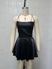 2025 Summer Sexy Pleated Backless Satin Camisole Dress for Women