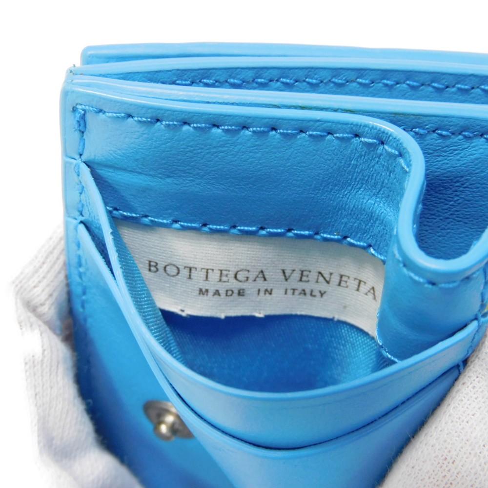 Used 11897 Tiny Mini Wallet 635561 VCPP2 4611 7942 RFID IC Chip Maxi Intrecciato Swimming Pool Unisex from Japan