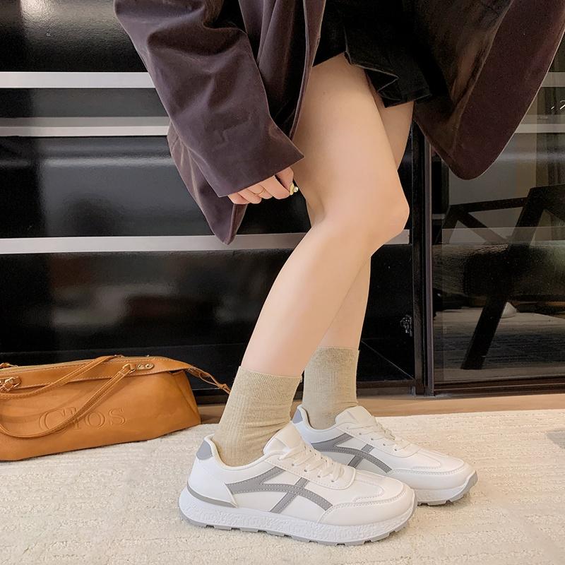 Modische Neue Bequeme Verschleißfeste Rutschfeste Damen Schuhe Frühling und Herbst Elegant Runde Spitze Sport- und Freizeitschuhe