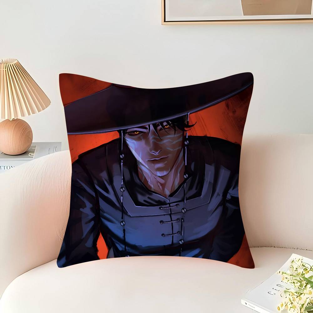 Jinu Kpop Demon Hunters Cushion Cover Inches Farmhouse Decor Home Throw Pillow Covers For Couch Decorations