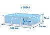 Piscina da Giardino con Struttura 300 X 200 X 75 Cm 2 in 1 Intex 28272