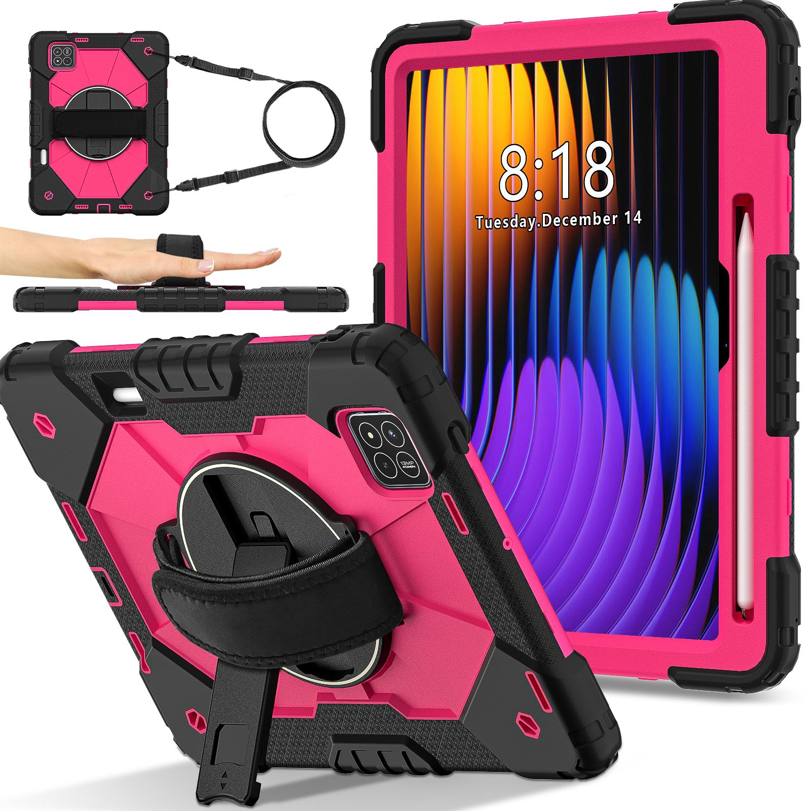 

Silicone Armor Case For Xiaomi Pad 7 2025 11.2inch Rotating Heavy Duty Rugged Cover For Xiaomi Pad 7 Pro 11.2 Stand Funda Xiaomi Pad 7 11.2