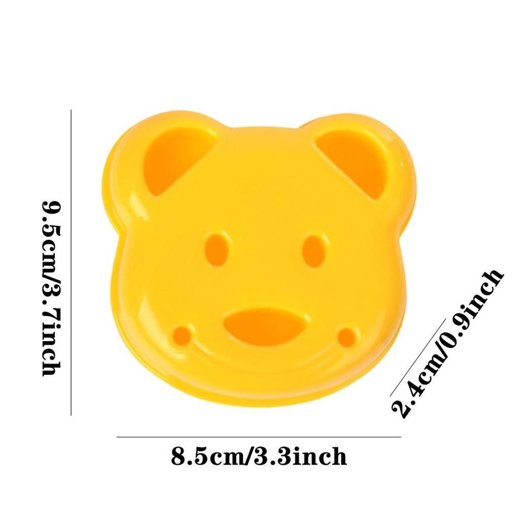 Sandwich Mold Equipment Accessories Professional Bread Shape Molds Cartoon Bear Manual Toast DIY Mould Kitchen Gadget