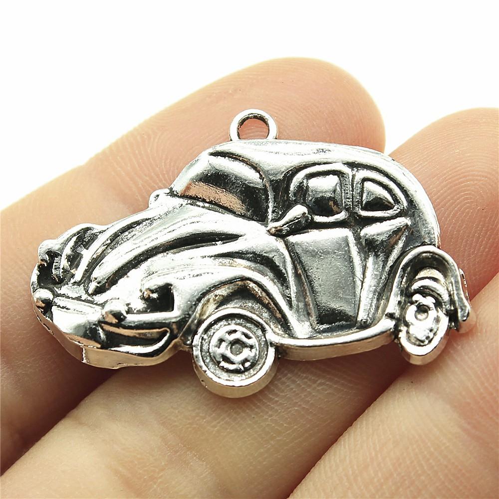 10pcs Antique Silver Color Car Charm Pendants Jewelry Accessories Bus Charms For Jewelry Making Vintage Car Charms Finding