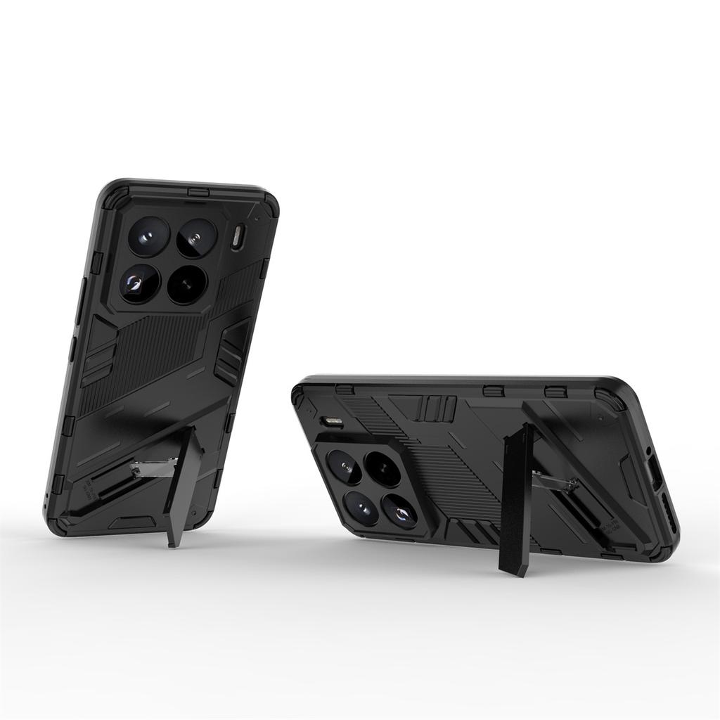 Pour Xiaomi 15 Pro Coque PC+TPU Antichoc Housse de Téléphone avec Béquille