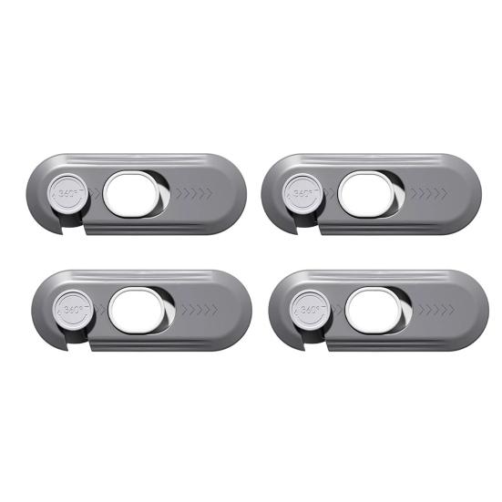 

4 шт. замок для ящика с защитой от детей самоклеящийся замок для защиты холодильника духовки посудомоечной машины шкафа 4pcs серый