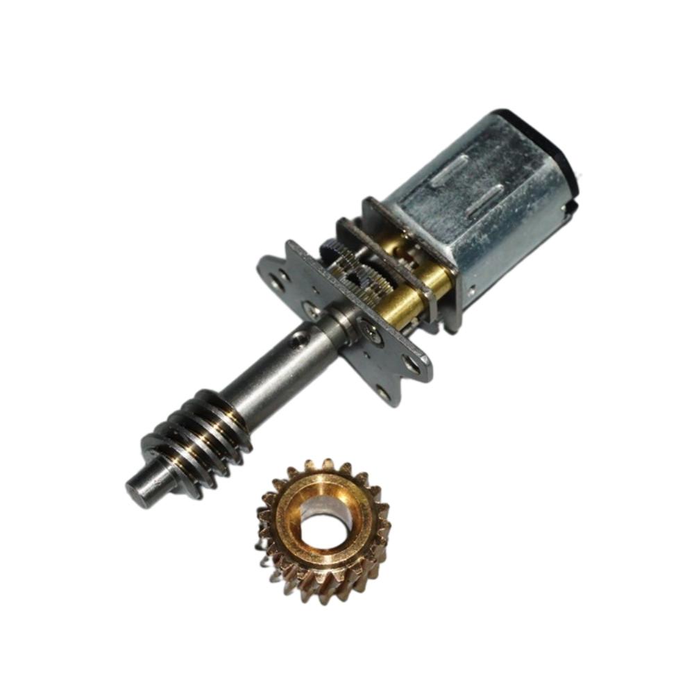 3V-6V All-Metal Gear Folding Landing Gear Worm Gear Motor 1:300 Deceleration Ratio N20 Precision Micro Gear Motor
