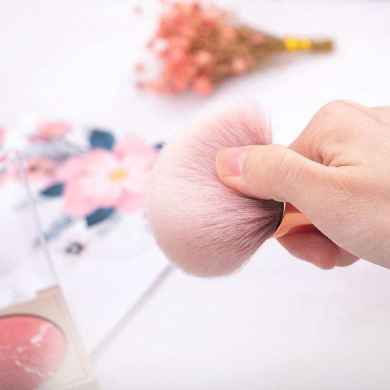 Nagelstaubbürste & Make-up-Pinsel-Set: Großer Kopf, Langer Griff, Schmaler Mittelteil für Setting-Puder, Foundation & Rouge