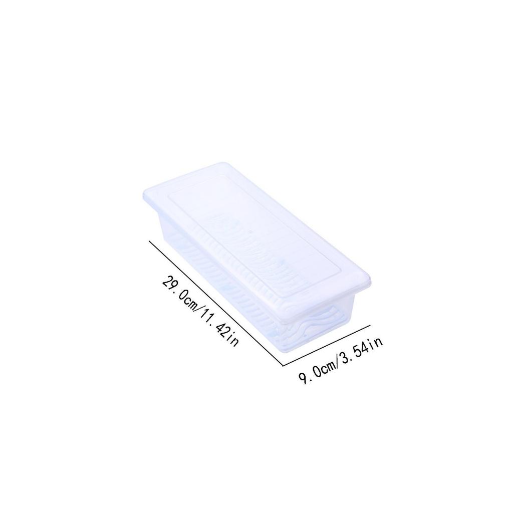 Crisper Plastic Transparent Box Rectangular Refrigerator Refrigeration Special Sealed Food Grade Kitchen Storage Box